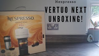 Nespresso Vertuo Next UNBOXING and First Use [upl. by Ahsiuqat610]