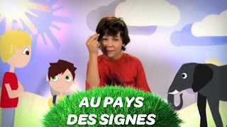 AU PAYS DES SIGNES  Apprends à dire ELEPHANT et SIL TE PLAIT en langue des signes [upl. by Lisa]