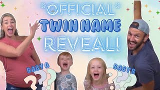 Twin Pregnancy Journey We FINALLY Picked Names for Our Twins 🎉🎉 babynames twins pregnancy [upl. by Kruger]