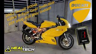 Ducati 900ssie  GIPro XType Gear Indicator  plug and play install [upl. by Keyes]