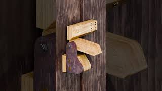 Simple DIY Wooden AutoLock Door Latch [upl. by Marina88]