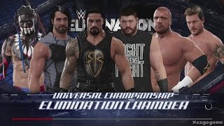 WWE 2K17 Elimination Chamber Gameplay  Universal Championship Match [upl. by Ycak373]