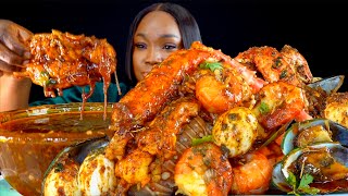 KING CRAB SEAFOOD BOIL MUKBANG  DESHELLED  SEAFOOD BOIL MUKBANG  Seafood  Mukbang [upl. by Nichol855]