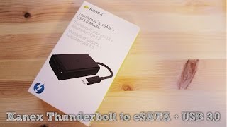 Kanex Thunderbolt to eSATA  USB 30 [upl. by Anivad975]