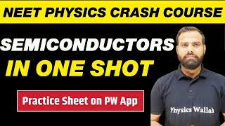 SEMICONDUCTORS in One Shot  All Concepts Tricks and PYQs  NEET Physics Crash Course [upl. by Arytas686]