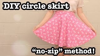 DIY Circle Skirt nozip method [upl. by Lazare21]