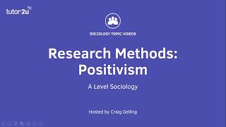 Research Methods Positivism Sociology Theory amp Methods [upl. by Lindly431]