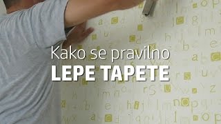 Kako se lepe tapete Pogledajte pravilan postupak [upl. by Hadwyn]