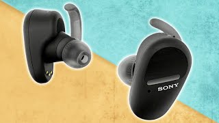 Sony WFSP800N Review amp Unboxing  Active NoiseCancelling Sport Earbuds [upl. by Nekcarb]