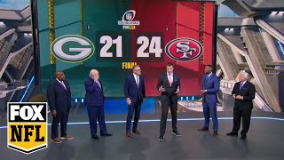 NFL on FOX crew react to Brock Purdy 49ers close victory over Jordan Love Packers  NFL on FOX [upl. by Gaynor]