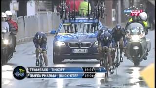 Tirreno  Adriatico 2013  Stage 1 Eng [upl. by Ghassan]