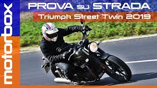 Triumph Street Twin 2019  Prova su strada della rinnovata entry level [upl. by Bissell]