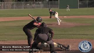 Gavin Reeve Prospect Video LHP Bonita High School Class of 2024 [upl. by Nylsej574]