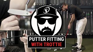 PUTTER FITTING WITH TROTTIE  Trottie Golf Mini Series Episode 1 [upl. by Odrude]