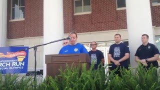 Chaplain Karen Cook 2016 Law Enforcement Torch Run [upl. by Rumpf77]