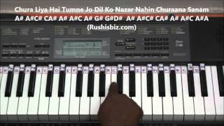 Chura Liya Hai Tumne Jo Dil Ko  Piano Tutorials  1200 Songs BOOKPDF 399 only  7013658813 [upl. by Sirred907]