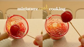 사과 탕후루 🍎 미니어처요리 링고아메 ASMR miniature cooking [upl. by Yuria]