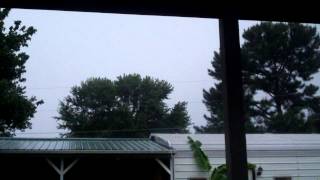 Severe Thunderstorm Porch View  62813  Storm A [upl. by Norit]