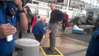 TSA pat down Denver Airport [upl. by Akcir738]