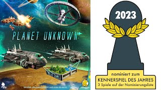 Nominiert zum Kennerspiel des Jahres 2023 „Planet Unknown“ [upl. by Aerdnna]