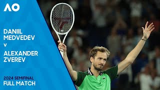 Daniil Medvedev v Alexander Zverev Full Match  Australian Open 2024 Semifinal [upl. by Euseibbob]