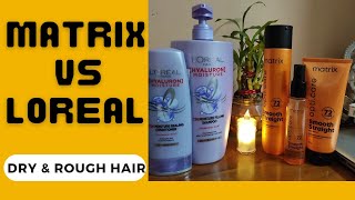 🤩Matrix Opticare Vs Loreal Hyaluronic Shampoo My Review 🤩 Best Shampoo For Dry Dull amp Frizzy Hair [upl. by Lenoyl]