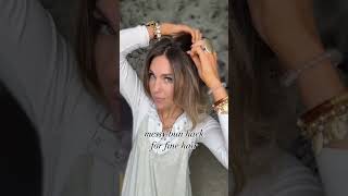 Messy Bun Hack For Thin Hair [upl. by Ahsimak]