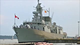 Canadian Navy Frigate HMCS Charlottetown [upl. by Redienhcs]