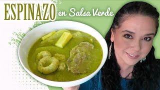 Espinazo de cerdo en salsa verde con bolitas de masa de tamalMarisolpink [upl. by Lhok]