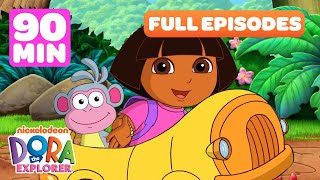 Doras Cars Trains Planes amp Vehicles Marathon 🚗 90 Minutes of Dora the Explorer  Dora amp Friends [upl. by Fritzsche]