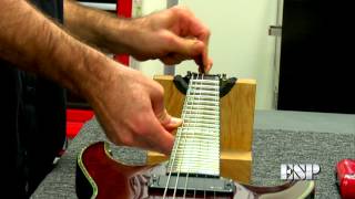 ESP Guitars Tech Corner  Truss Rod Adjustment 22 [upl. by Annavahs]