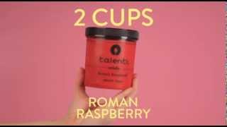 Tahitian Vanilla Bean  Roman Raspberry Milkshake in 15 Seconds [upl. by Valtin]