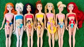 Disney Princess Doll Makeover DIY Miniature Ideas for Barbie Wig Derss Feceup  Barbie dolls [upl. by Atinele]