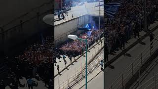 Chegada da claque do FC Porto ao Estádio da Luz  Abril 2023 [upl. by Sommers935]