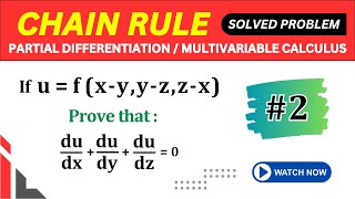 CHAIN RULE OF PARTIAL DIFFERENTIATION SOLVED PROBLEM 2  MULTIVARIABLE CALCULUS TIKLESACADEMY [upl. by Pollux]