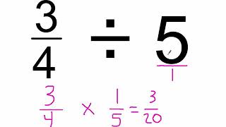 Dividing Fractions Whole Numbers amp Mixed Numbers [upl. by Hares]