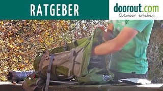 Rucksack Ratgeber  Trekkingrucksack und Wanderrucksack richtig packen [upl. by Riddle]