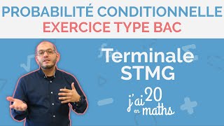 Terminale STMG  Probabilité conditionnelle  Exercice Type BAC Jai20enmaths [upl. by Meriel]