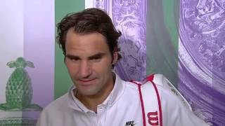 Roger Federer postmatch interview  Wimbledon 2014 [upl. by Isherwood]