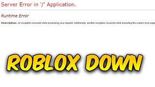 🔴 ROBLOX IS DOWN 🔴 [upl. by Cull]