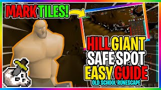 OSRS  F2P   How To Safe Spot Hill Giants In Edgeville Dungeon   EVERYTHING YOU NEED TO KNOW [upl. by Ttihw317]