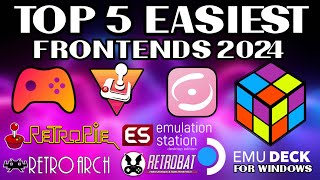 Top 5 Easiest Emulator Frontends For Retro Gaming EVER 2024 batocera retrobat retroarch [upl. by Osnerol531]