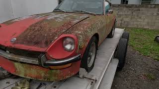 Barn find 1970 240Z series 1 Highly Original amp Complete Walk around and 1st wash in 14 years [upl. by Annaeoj]