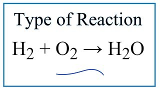 Type of Reaction for H2  O2  H2O [upl. by Nairahcaz135]