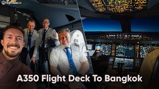 A350 longhaul behind the scenes in the cockpit with SAS [upl. by Teage]