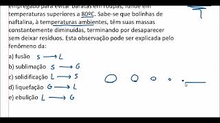 Naftaleno  Mudança de estado físico [upl. by Nellaf]