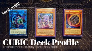 YuGiOh BEST MONSTER GATE CUBIC DECK PROFILE April 2020 New Master Rule [upl. by Piwowar]