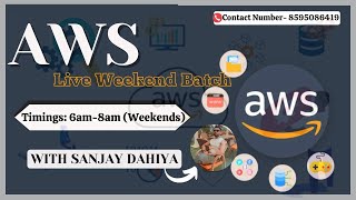 Day8 AWS SAAC03 Live Class 6 to 8AM Saturday amp Sunday Duration 8 Weekends  Sanjay Dahiya aws [upl. by Mccullough]