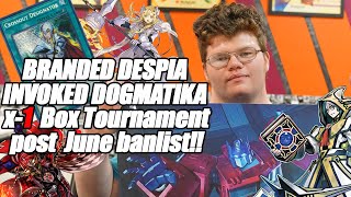 Branded Invoked Dogmatika  Top YuGiOh Deck Profile  POST BANLIST X1 Derek R  June 2023 [upl. by Shuler]