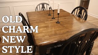 DIY Dining Table Makeover  Giving Old Furniture New Life [upl. by Stratton]